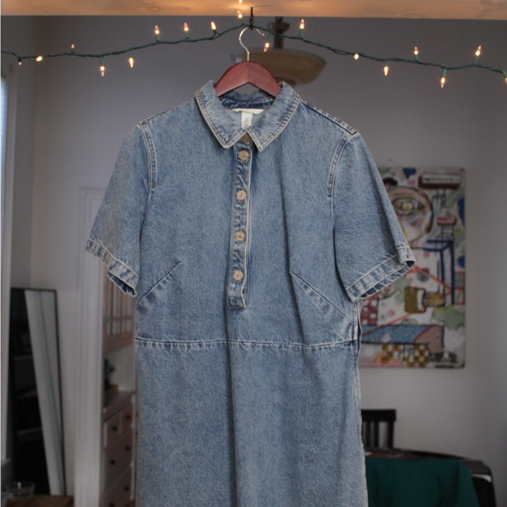 Blue Denim Mini Dress